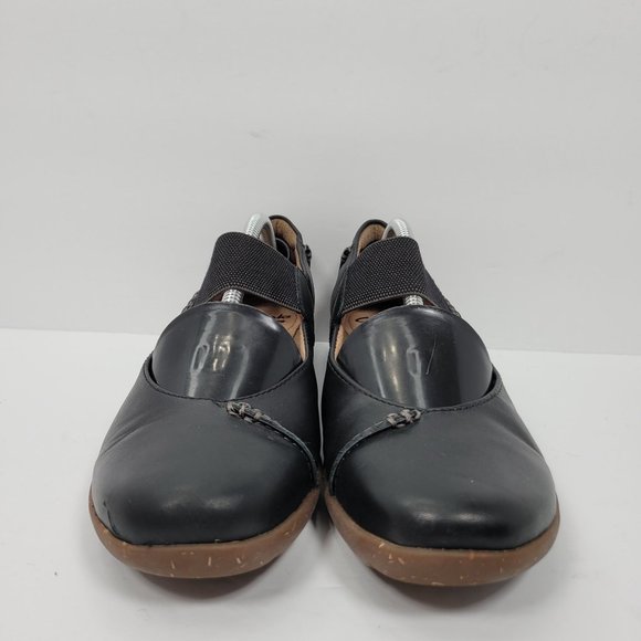 Clarks Collection Soft Cushion Women's Mary Jane Black Leather Shoes US Size 7.5 - Picture 3 of 8